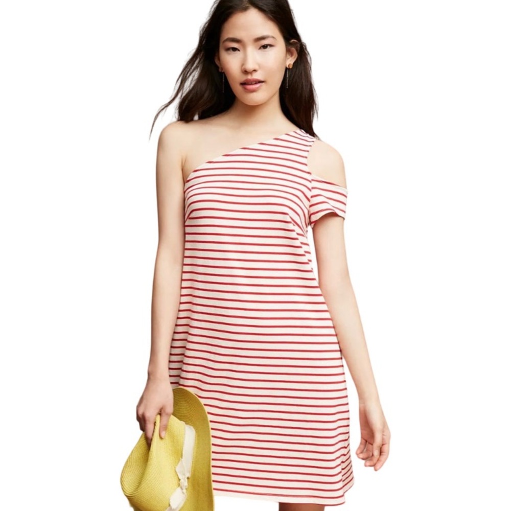 Anthro Marketa One Shoulder Dress